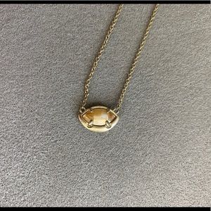 Kendra Scott Brown Pendant with dainty Crystals